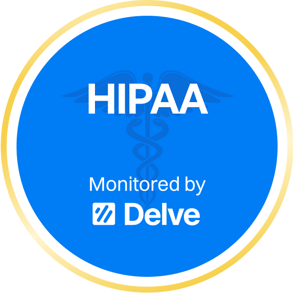 HIPAA compliance monitored by Delve